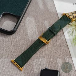 Dây đồng hồ da bò Epsom khóa bướm HM - Ảnh 3
