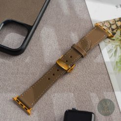 Dây đồng hồ da bò Epsom khóa bướm HM - Ảnh 10