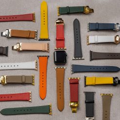 Dây đồng hồ da bò Epsom khóa bướm HM
